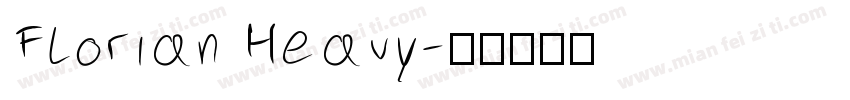 Florian Heavy字体转换